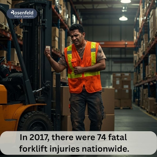 An attorney for serious forklift injuries involving elevated load
